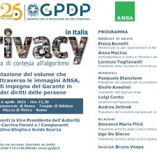 "25 ANNI DI PRIVACY IN ITALIA"